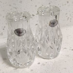 Gorham Crystal Salt and Pepper Shakers Germany